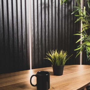 Acoustic Wood Wall Panel ( Black )