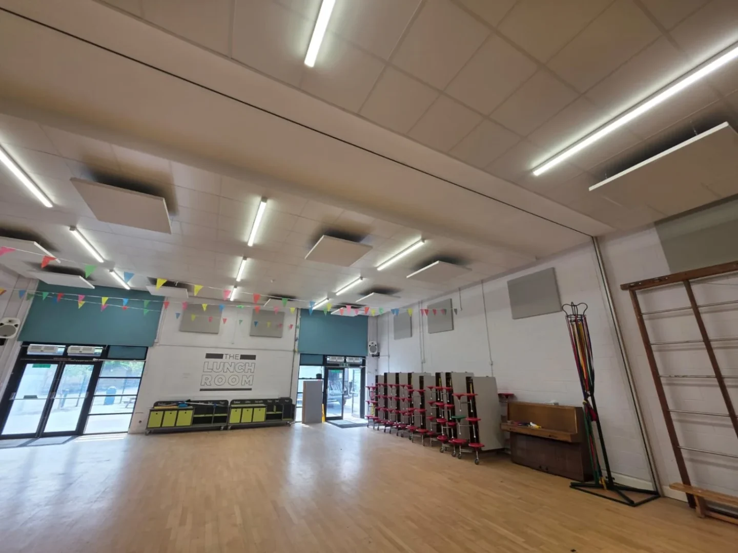 school-dining-hall-acoustic-panels-south-east-london | Soundproofing UK London | Soundproofing Specialists